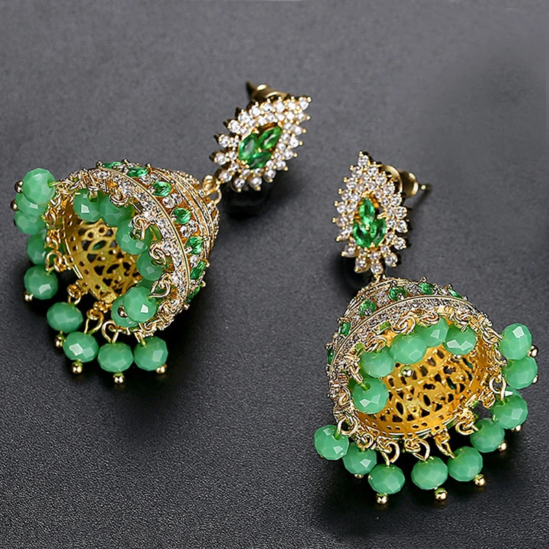 Ethnic Fashion Pakistan - Índia paquistão brincos de cobre inset