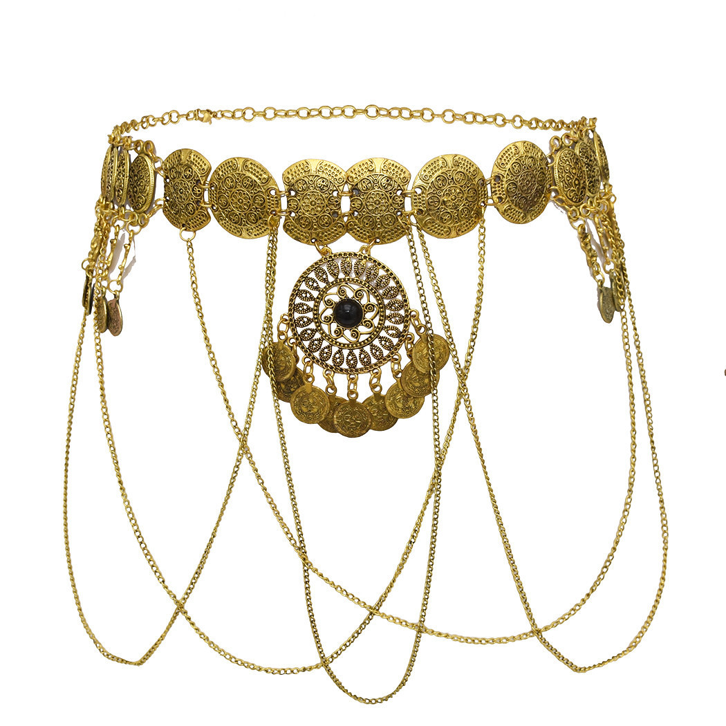 Ethnic Fashion Co In - Vintage boêmio étnico oco circular moeda