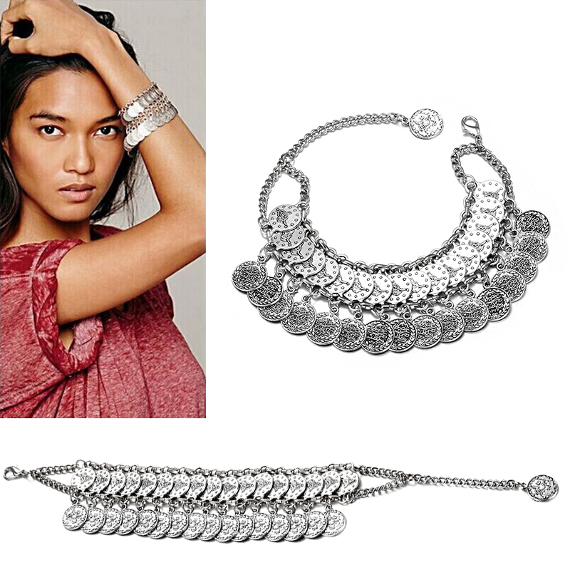 Moedas ajustáveis Pulseiras co - Ethnic Fashion Co In avaliação e preço