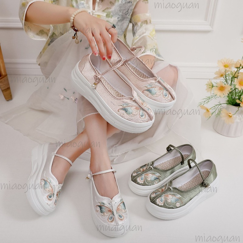 Sapatos Femininos Estilo Chinê - Ethnic Fabric avaliação e preço