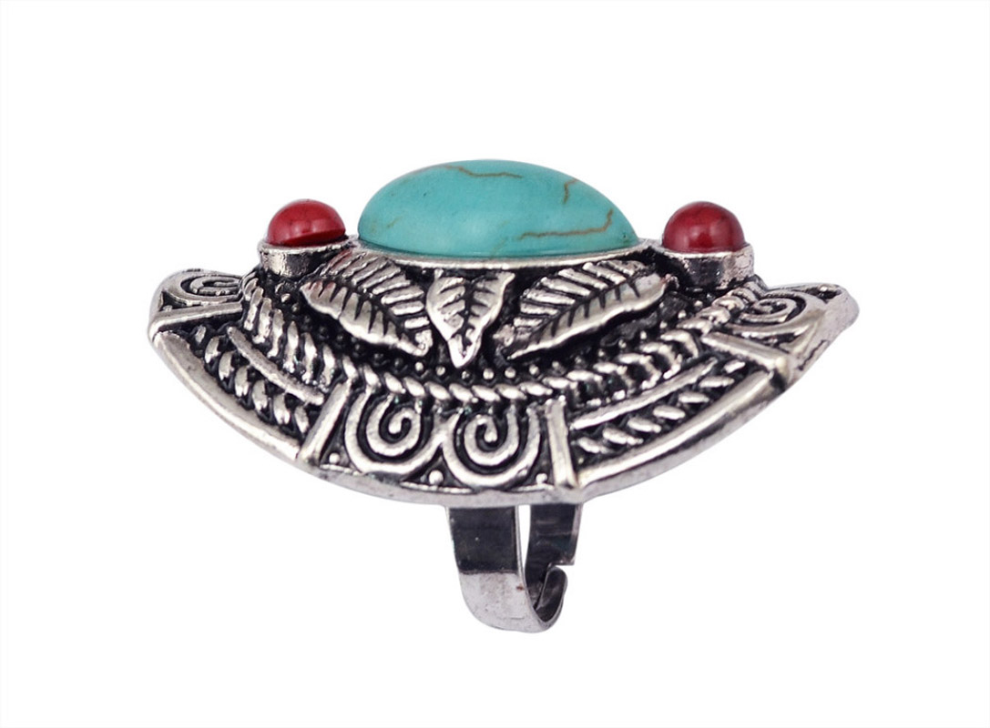 Boho Ethnic Tibet Anéis Turque - Ethnic Fashion Pakistan avaliação e preço