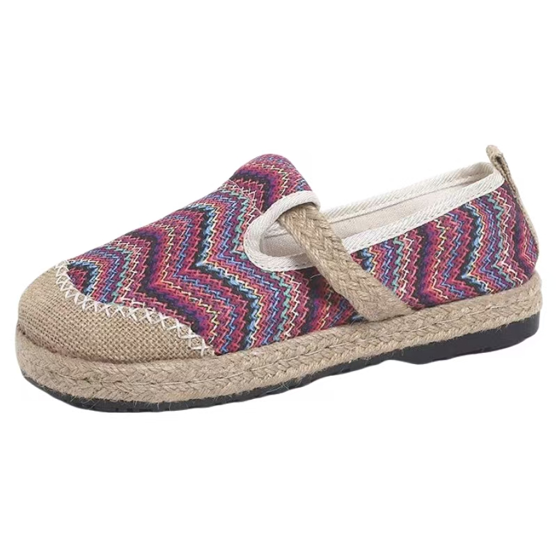 Sapatos femininos de tecido li - Ethnic Fabric avaliação e preço