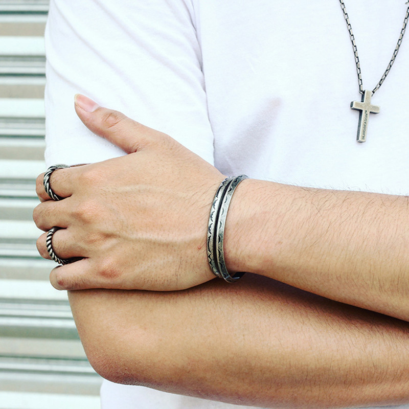 Pulseira étnica antiga 316l, b - Ethnic Fashion Men avaliação e preço