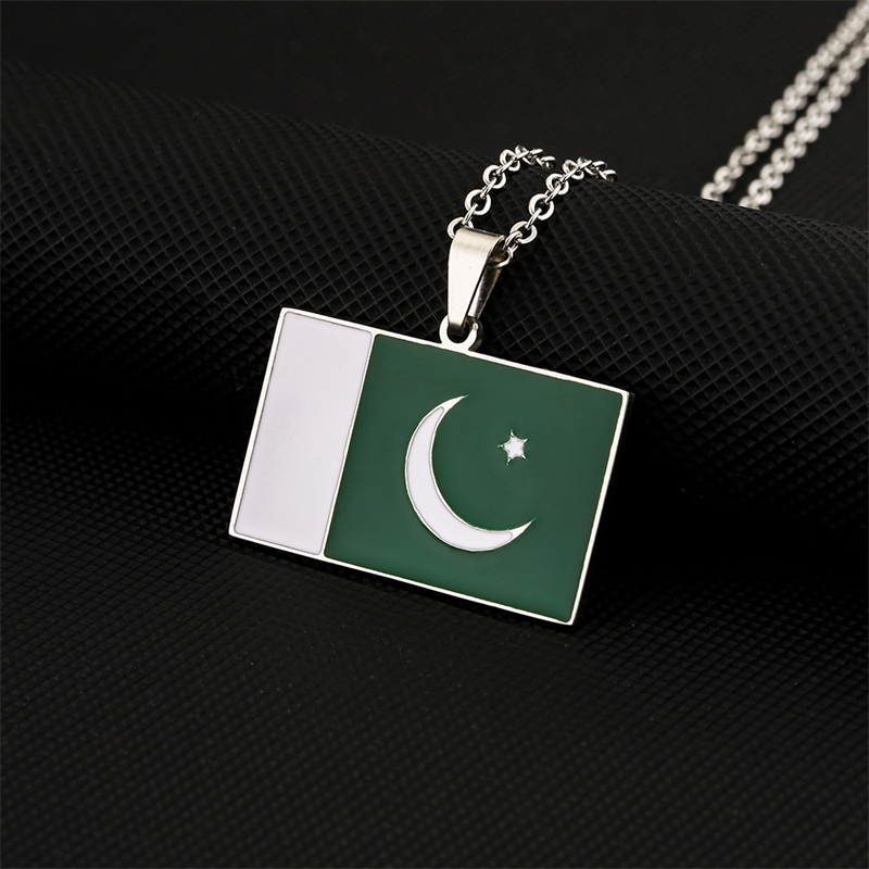 Colar com pingente de bandeira - Ethnic Fashion Pakistan avaliação e preço
