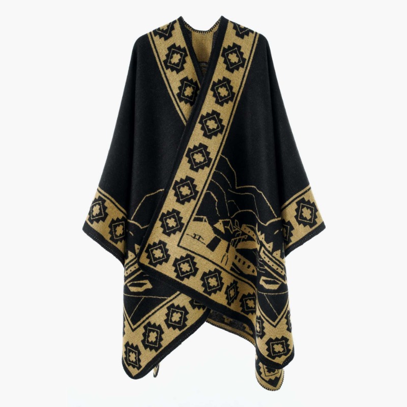 Poncho Feminino com Estampa Ge - Ethnic Fashion For Women avaliação e preço