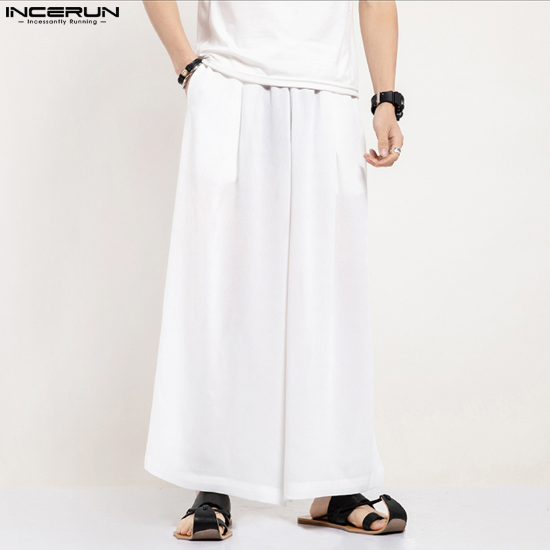 Incerun calças de perna larga  - Ethnic Fashion Men avaliação e preço