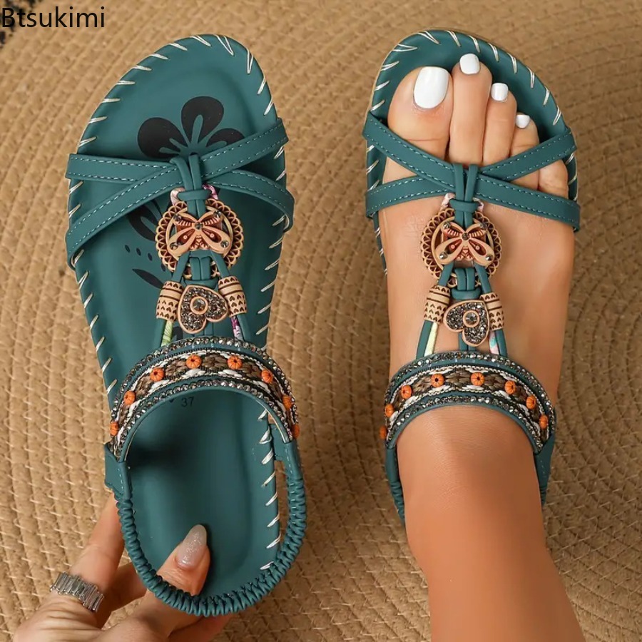 Sandálias Boêmias Femininas pa - Ethnic Fashion For Women avaliação e preço